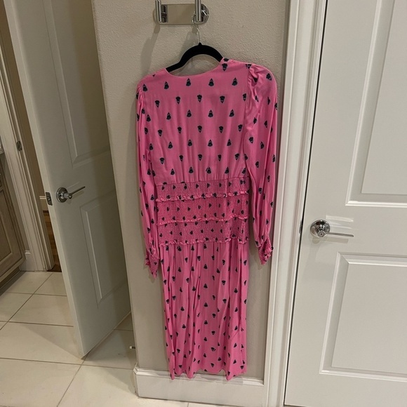 Afrm hazel pink floral midi dress medium - Picture 5 of 5